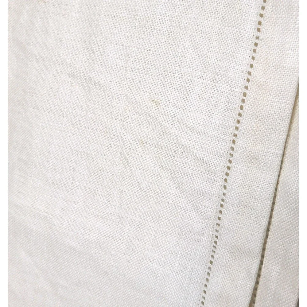 Vintage Stamped Cross Stitch Tablecloth Fruit Basket Linen 50x50 Unfinished DIY